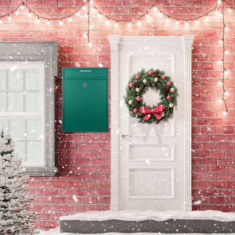Yaocom Locking Mailbox with Key for Outdoor 16.2 x 11.2