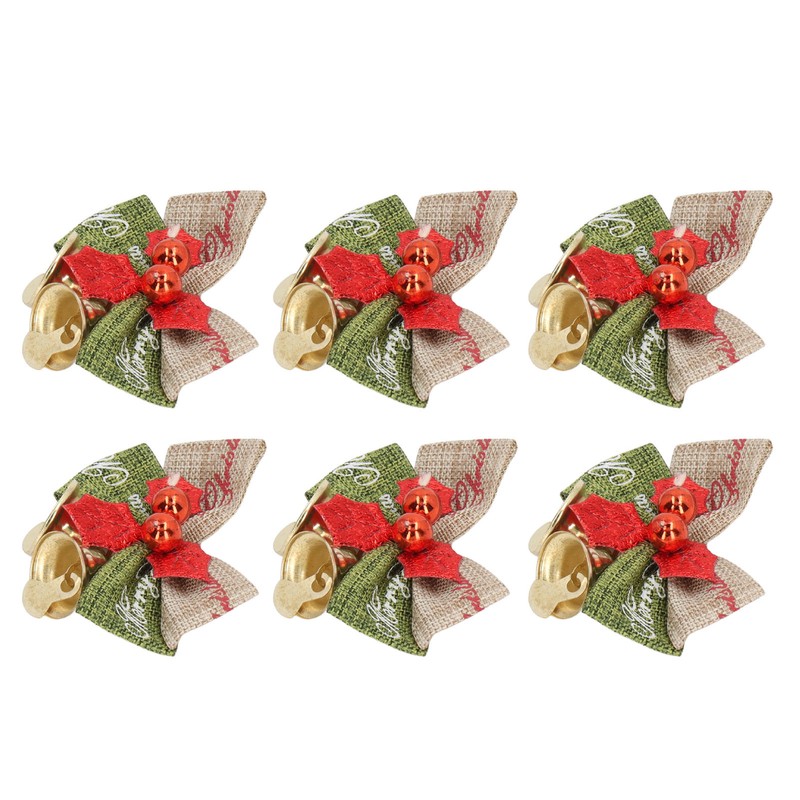 50Pcs Mini Bowknot Bells Durable Metal Happy Vibes Widely Used