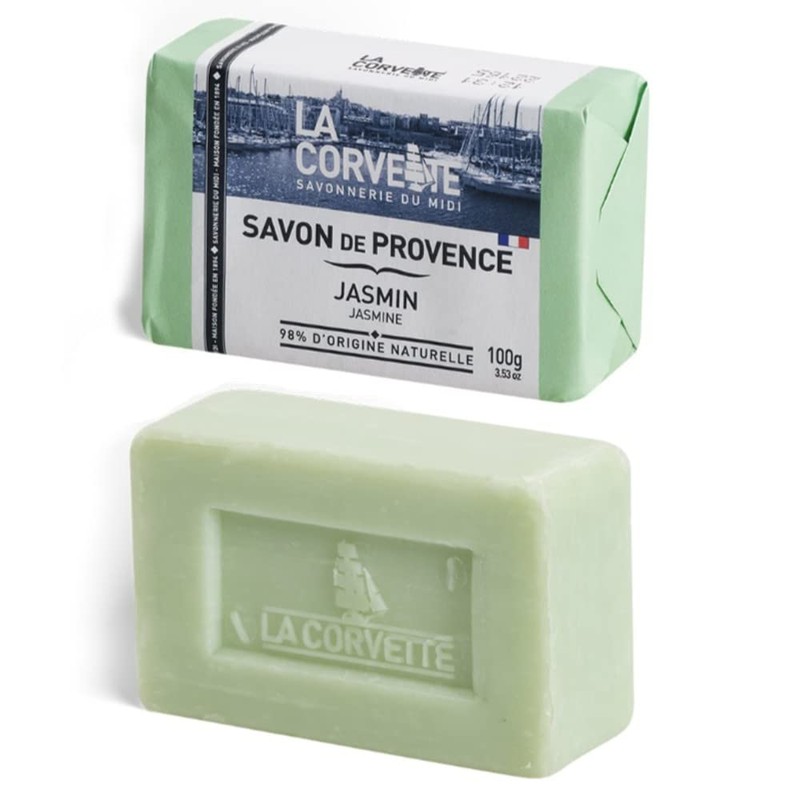 La Corvette Savon de Provence (Jasmine) Solid Soap, 3.5 oz