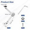 sourcing map 2Pcs Lid Support Hinge, 200N Adjustable Hinge Damper