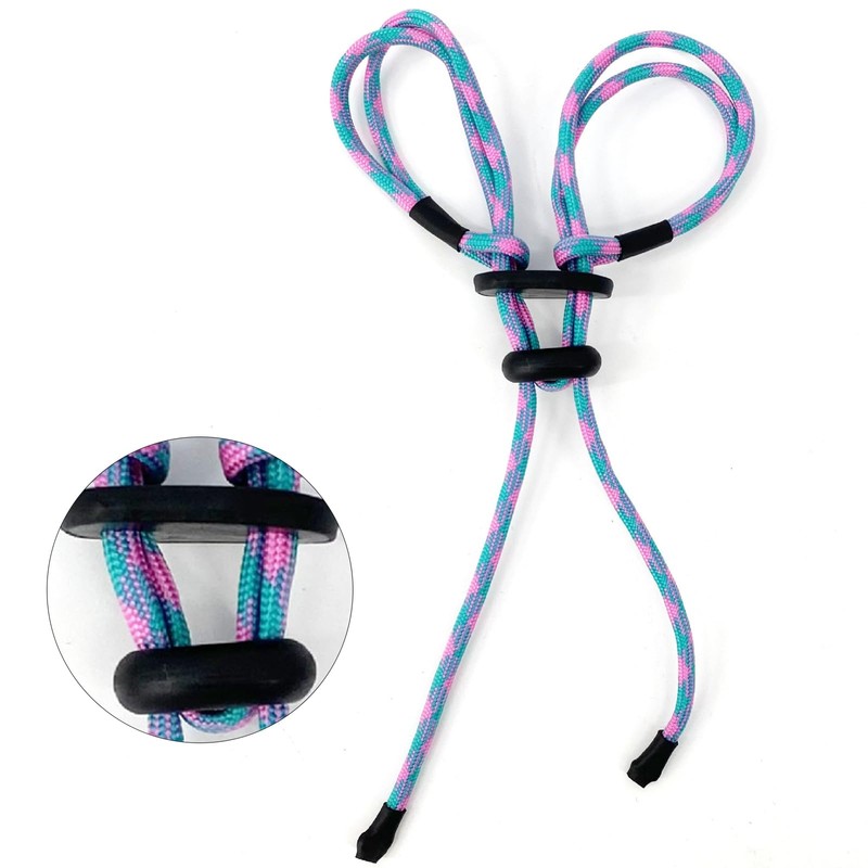 Raheem Pack of 2 Adjustable Archery Finger Sling Colourful and