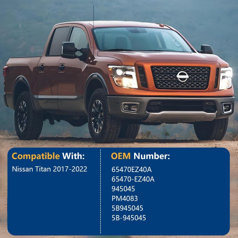 Hood Strut Lift Support Compatible with Nissan Titan 2017-2022, Bonnet
