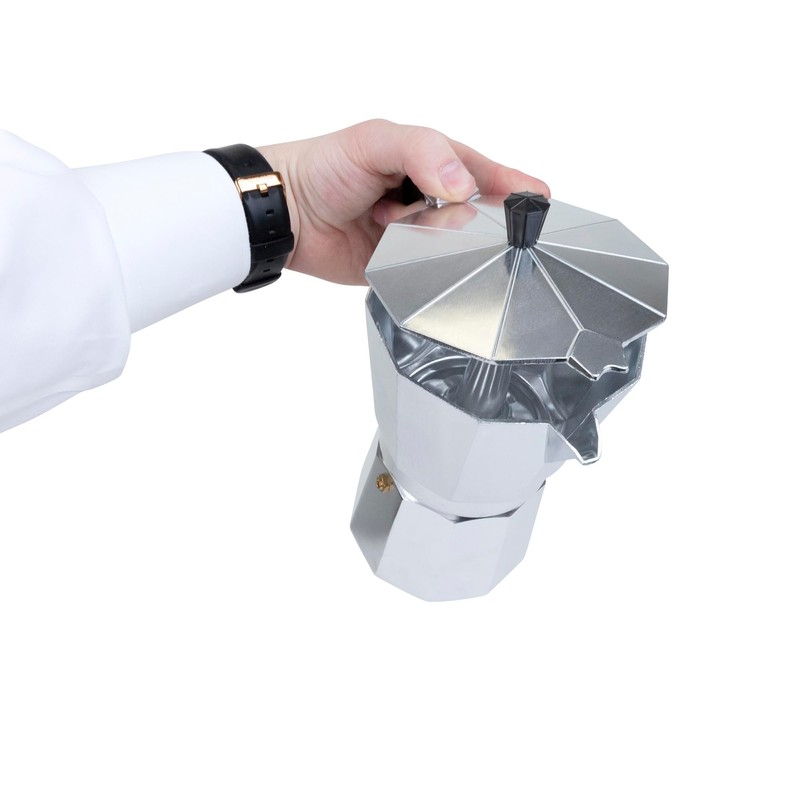 12 Cup Espresso Coffee Maker – Durable Aluminum, Fast Brewing,