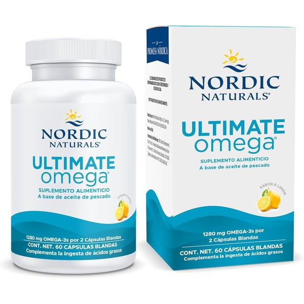 Nordic Naturals Ultimate Omega - 60 cápsulas blandas Sabor Limón