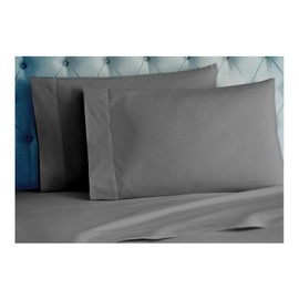 Organic Pillow Cases Set of 2 – Large Size – Smoke Grey – 21’’ x 41’’ with 4’’ Hem -100% GOTS Certified Cotton Pillow Covers – Sateen Weave – Breathable, Soft for Quality Sleep – Tissaj