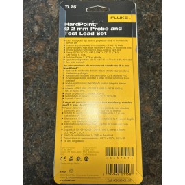 Fluke Hard point 2 Mm Probe & Test Lead Set TL75