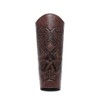 Medieval Leather Bracers for Men Angel Wings Embossed Viking Leather
