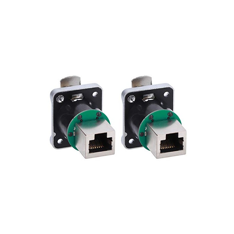 Conector de enchufes de interfaz RJ45 Aislador ignífugo, 2 uds.,