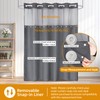 eachope 1 Pack Fabric Snap-in Shower Curtain Liner Replacement,Compatible with