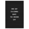 artboxONE Poster 30 x 20 cm Typography Letterboard Onions Picture