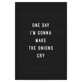 artboxONE Poster 30 x 20 cm Typography Letterboard Onions Picture Letter Funny Quote Kitchen