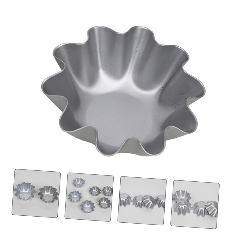 LABRIMP Metal Jelly Molds 6pcs Tart Molds Non Stick for