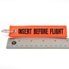 Rotary13B1 Insert Before Flight -Key Chain Neon Orange/Black1pc