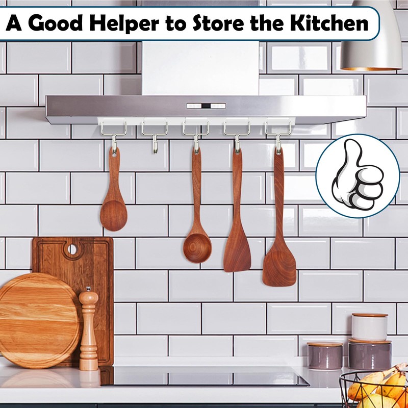 ZDDGNN Magnetic Hook with 5 Hooks for Kitchen, Living Room,