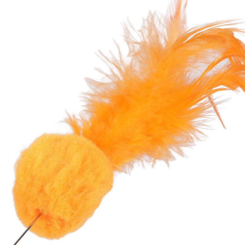 5pcs Funny Cat Stick Ergonomic Interactive Cat Feather Toy with