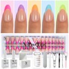 SXC Cosmetics X-Pro Tips French Tip Press On Nails -