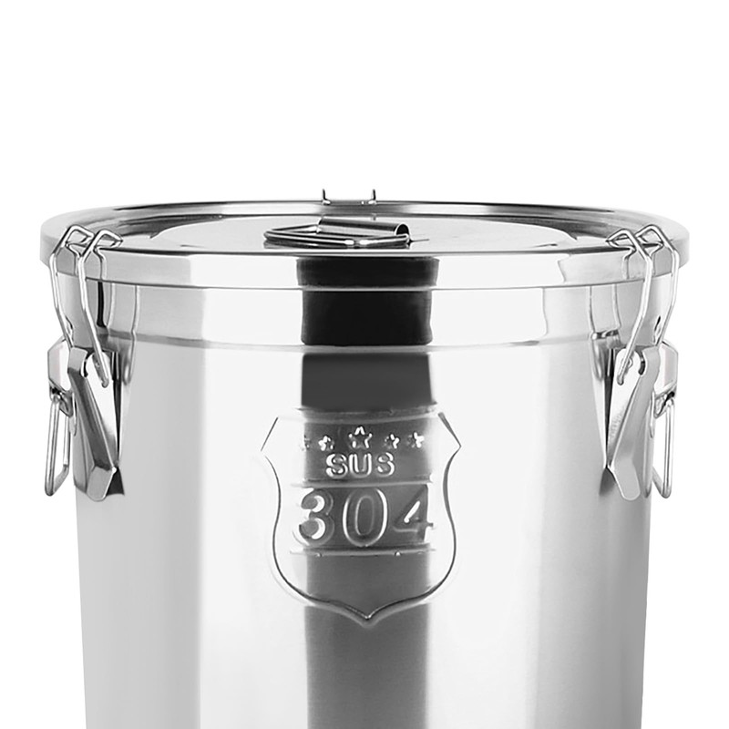 Pinelicorn Stainless Steel Containers With Lid, 1.6Gal Flour Containers Airtight