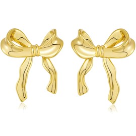 18K Gold Women's Earrings, Chunky Teardrop Hoops Earrings for Women, Lightweight Waterdrop Hollow Open Hoops, Hypoallergenic Earrings for Women and Girls, Stainless Steel