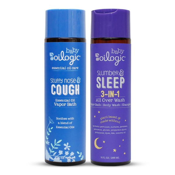 Oilogic Baby Vapor Bath Relief for Babies & Toddlers Bundle