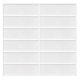 Decopus 3D Subway Tile Peel and Stick (Ceramic White Faux Tile 10pack 12x12 inch 2.4MM Thick) Backsplash for Kitchen, Bathroom, Car Camper, Wall Accents, Sticker Vinyl, Removable Skinnysplash
