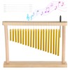 20 Notes Chime, 20-Bar Instrument with Rich Tone, Wood Table