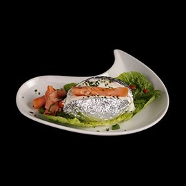Holst Porzellan YY 021 Half Plate 27 cm Single White 27.5 x 24.5 x 3 cm