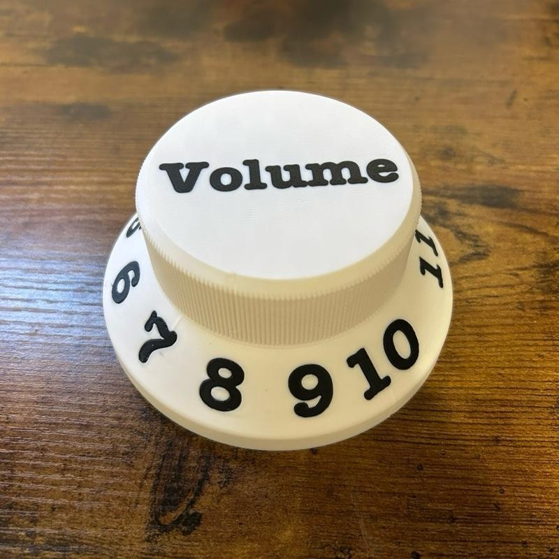Guitar Knob Pick Holder - Desk Storage for Guitar Accessories:_White_Volume