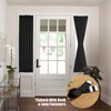 2 Panel French Door Curtains With Rod Pocket Tieback Indoor