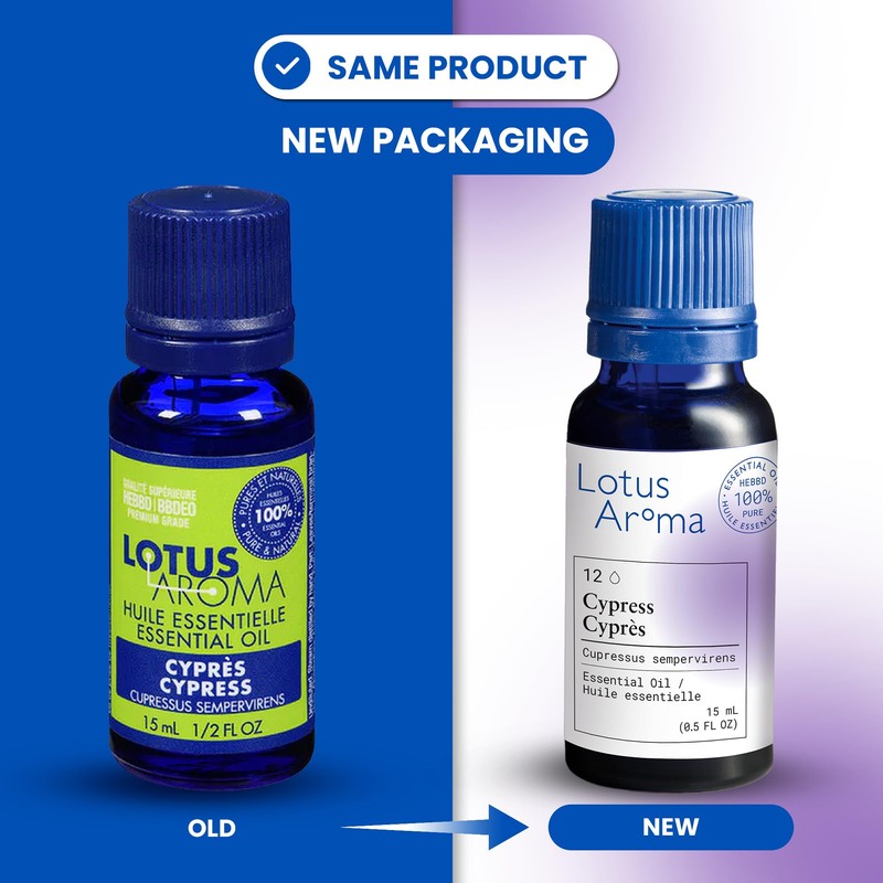 Lotus Aroma Essential Oil, Cypress, 0.5 Fluid Ounce