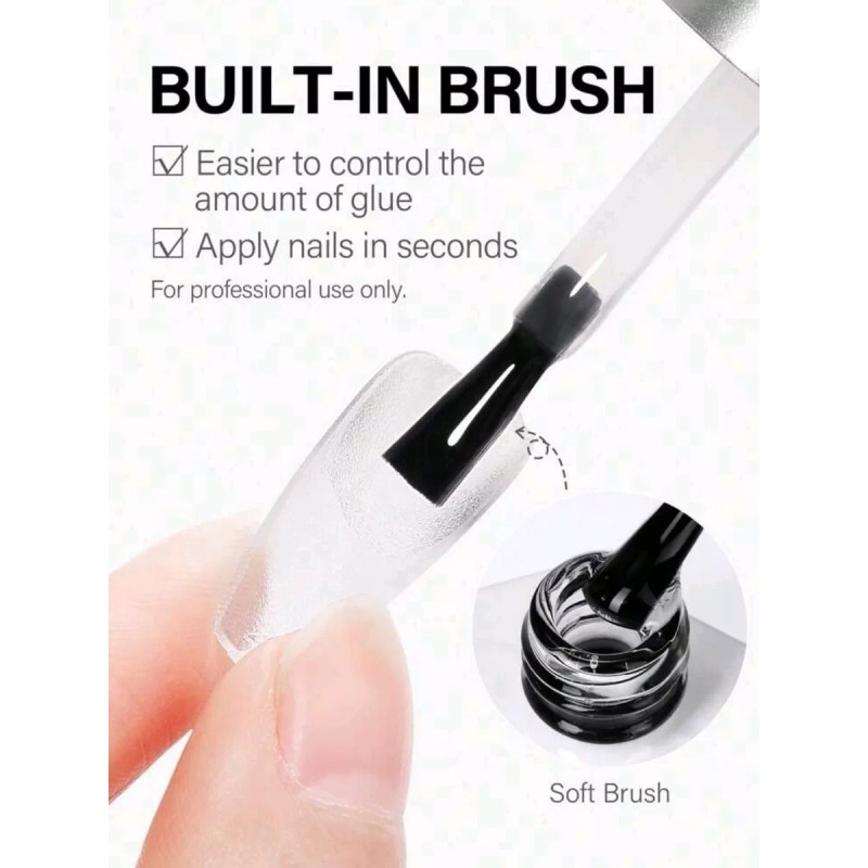 Aiusa Pegamento Para Uñas Soft Gel 15 Ml 4 En