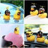 Pack of 2 Yellow Duck Car Dashboard Decorations, Rubber Duck
