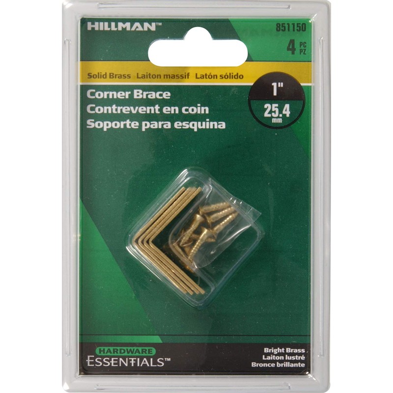 Hillman 851150 Flat Corner Brace, 1"