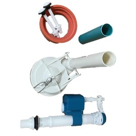 American Standard Champion 4 Toilet Replacement Kit Two Piece Flush Valve with NuFlush Adjustable Hight Fill Valve