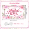 AIBIIN Happy Mother's Day Banner Pink Mothers Day Backdrop for