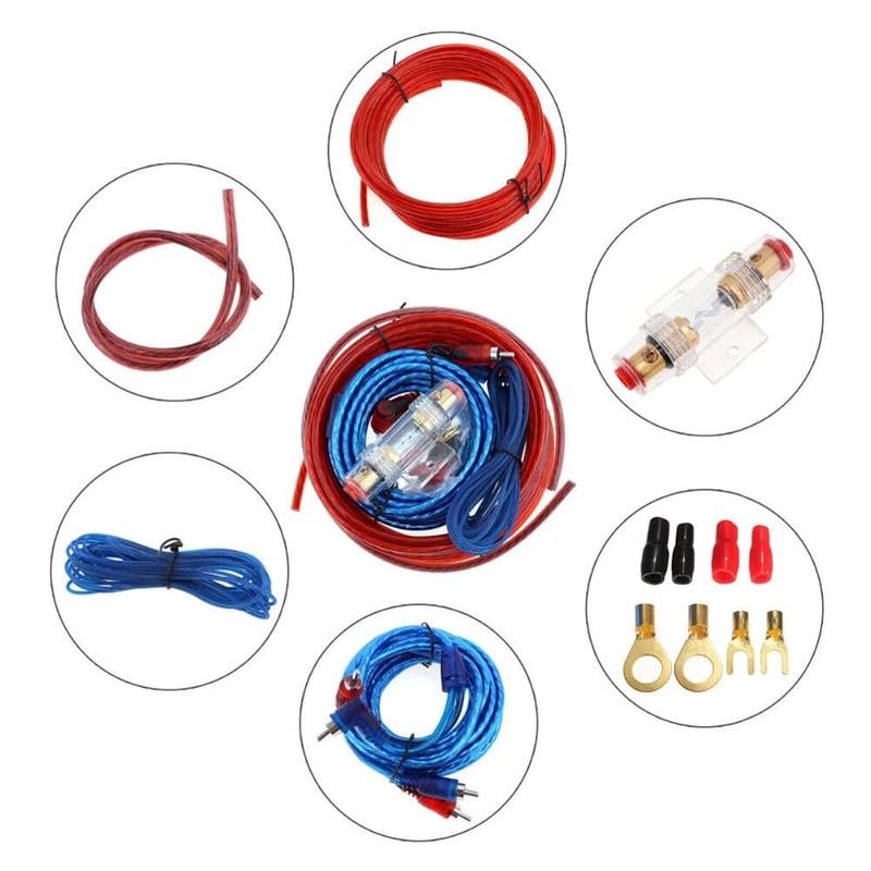DollaTek Car Subwoofer Wire Kits Amp Wiring Kit with Fuse