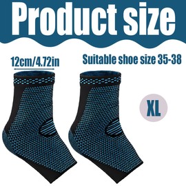 NHQZ 1 Paar Sprunggelenkbandage,knöchelbandage,achillessehne bandage zur stabilisierung und vorbeugung von verstauchungen für plantarfasziitis, arthritis, verstauchte knöchel(XL)