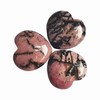 Manekieko Pack of 3 Natural Rhodonite Bag Palm Tree Thumb