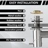 All Metal RV Shower Faucet, TONNY 4" Camper Shower Faucet