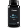 Zinc Bisglycinate, 400 Vegan Tablets (for +1 year) | Contributes Normal Functioning of the Immune System + Maintenance of Normal Skin | High Absorption & High | Zenement