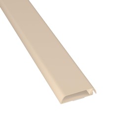 D-Line TV Wall Mount Cord Hider, Hide Mounted TV Cables, Wire Covers, Self Adhesive Cover for Cords, Paintable, Low Profile, Seamless Cable Raceway - 2.36in W x 0.59in H x 39in L - Beige