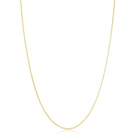 Kooljewelry Yellow Gold Plated Sterling Silver Replacement Rope Chain Necklace (1.1 mm, 20 inch)