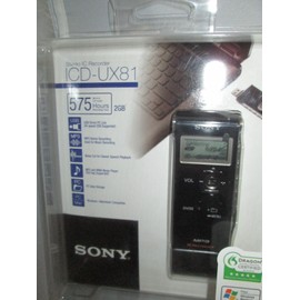 SONY ICDUX81 2GB Digital Voice Recorder: ICD-UX81 NEW - OPEN