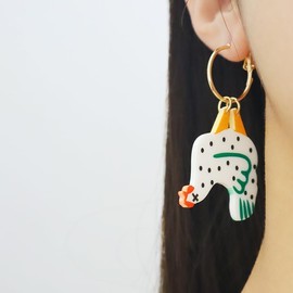 Chicken Earrings for Women, Funny Cute Handstand Rooster Dangle Hoop Earrings Cartoon Animal Weird Acrylic Earrings for Teen Girls Holiday Jewelry Gifts (Chicken)