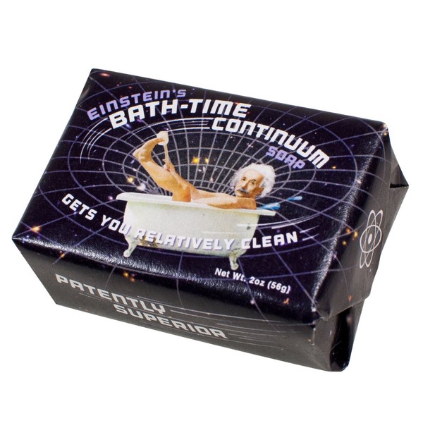 Einstein Bath-Time Continuum Soap - 1 Mini Bar of Soap - Made in the USA