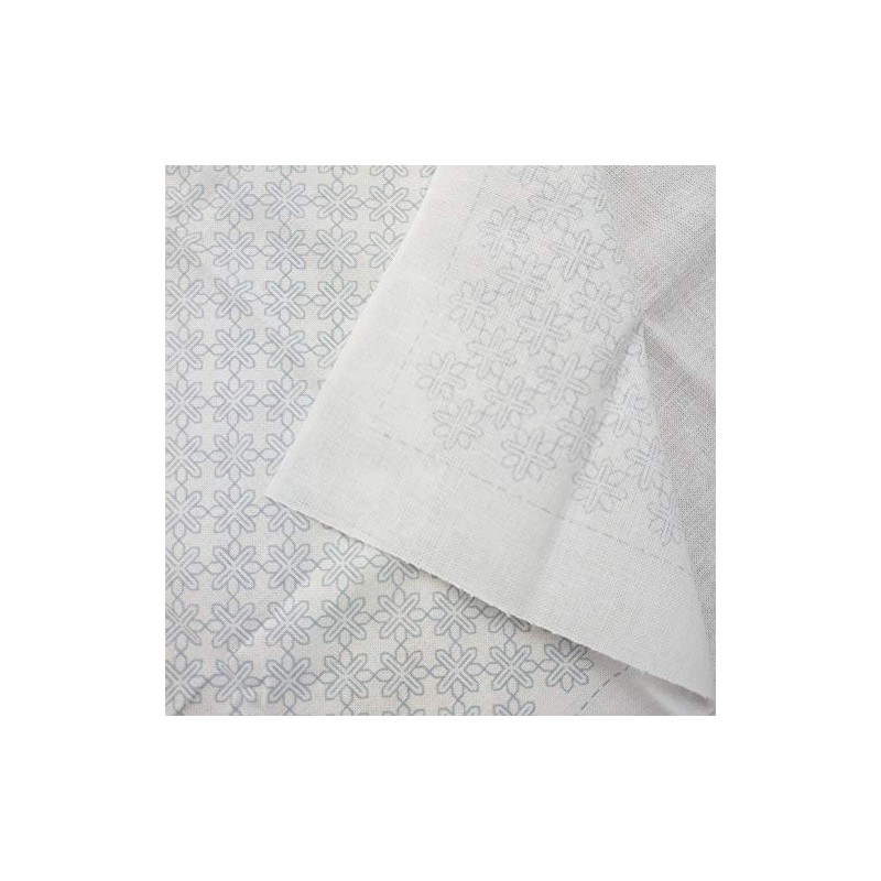 Olympus Thread Embroidery Cloth Sashiko Flower Cloth Fabric Pack (White)