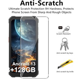 Screen Protector Blackview BV5300 Pro/BV5300/BV5300 Plus/Oscal S70 Pro,[2 Pack] 99.99% HD Full Coverage Easy Installation Round Edge Scratch Resistant Bubble Free,9H Hardness Premium Quality Tempered