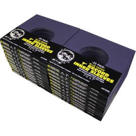 (500) 7" 45rpm Blue Vinyl Record Inner Sleeves - Archival Quality, Super Heavyweight 29# Paper with Hole - 07IWBL