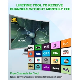 TV Antenna Indoor, Digital Amplified Indoor HDTV Antenna, 1080p VHF UHF Television Local Channels Detachable Signal Amplifier and 16.5ft Long Coax Cable