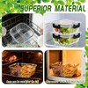 Wopgrty 5 Pack Bariatric Meal Prep Containers, 27 oz Glass