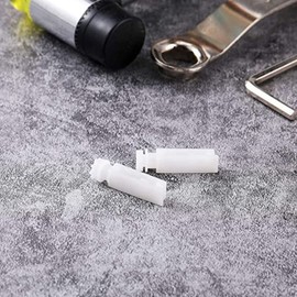 FOMIYES 12 Sets Vertical Blind Shaft Replacement Repair Tabs White Curtain Slats Carrier Clips Hooks Replacement Parts for Iron Headrail